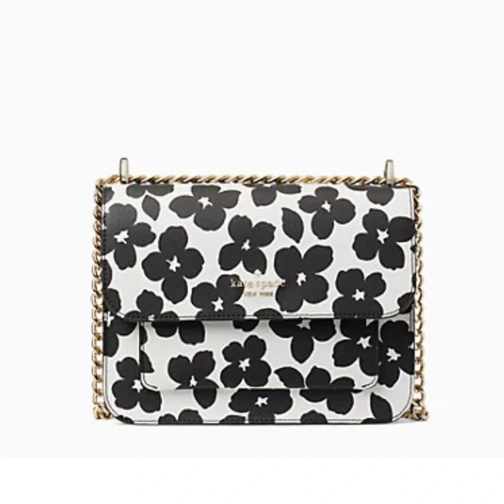 Kate Spade remi graphic blooms flap chain crossbody - Picture 9 of 16